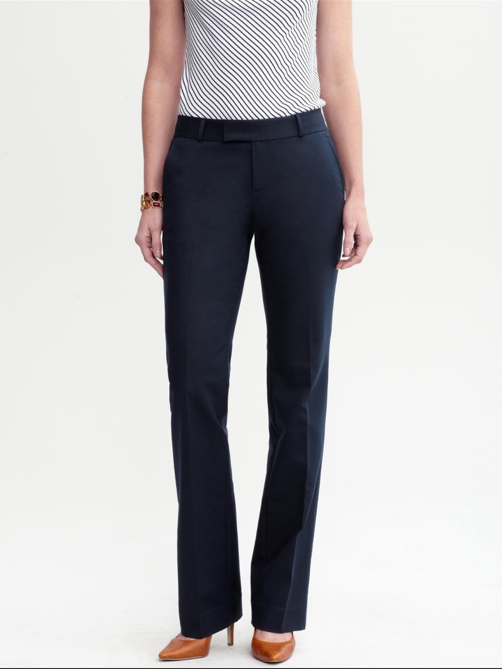 Banana Republic Martin style in navy with a black waistband Size 6